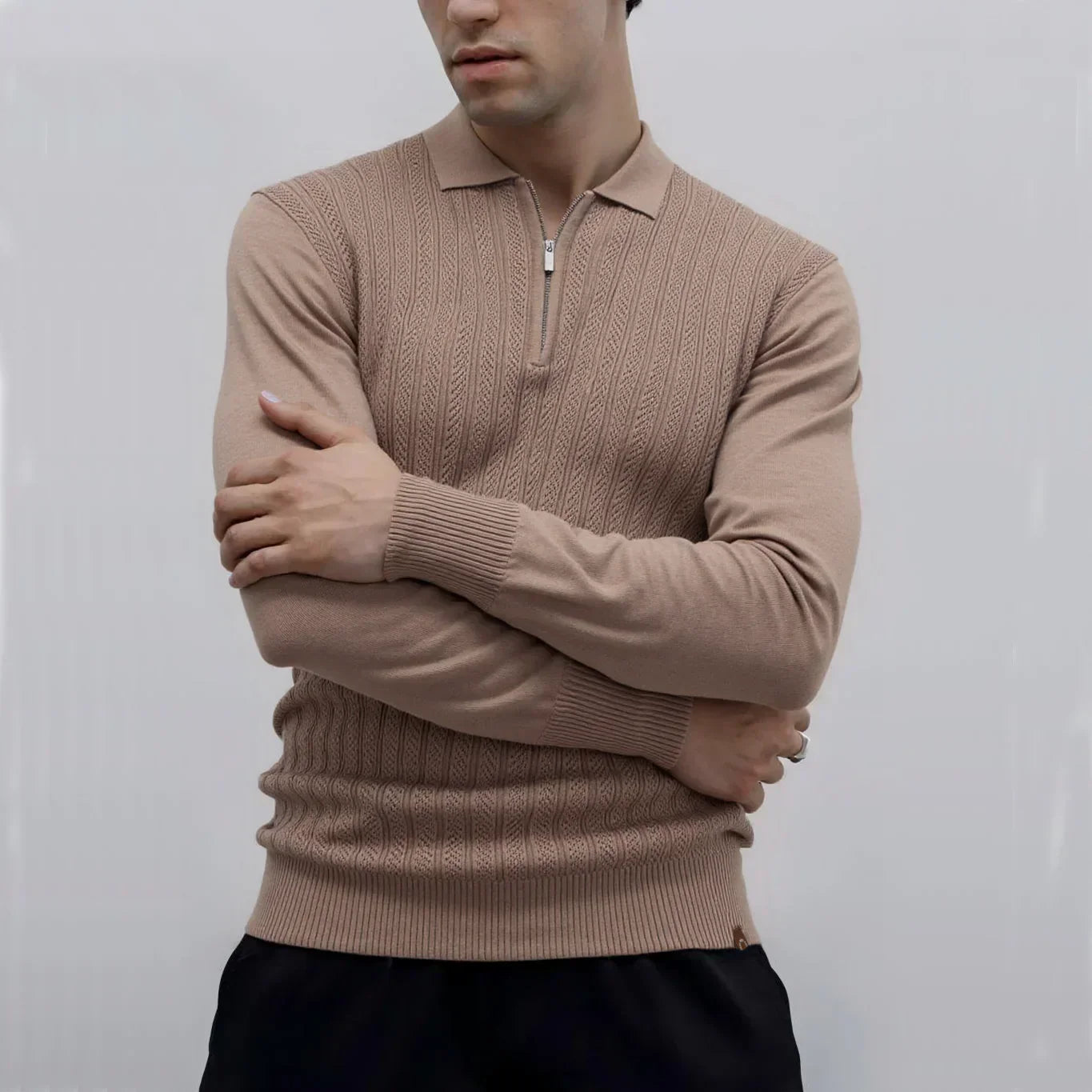 Riadin™ | Polo zippé texturé