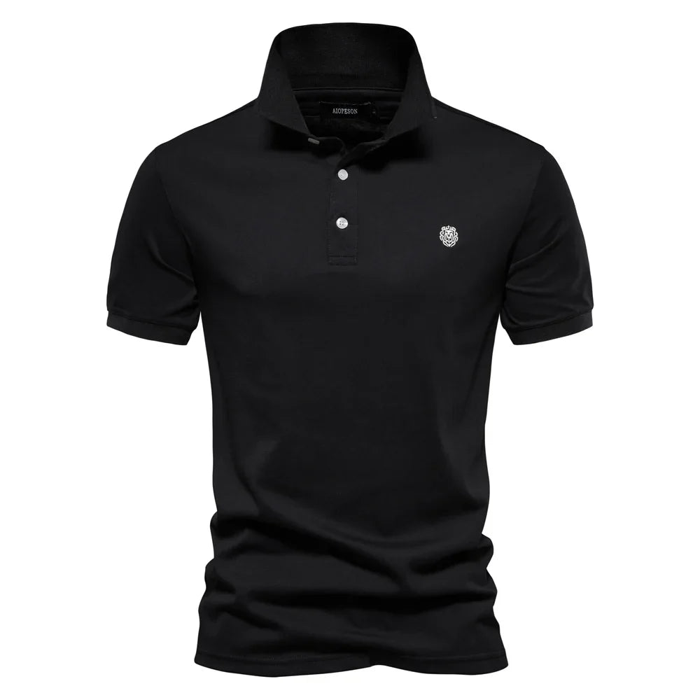 MONVIEL™ | Men's Embroidered Cotton Polo