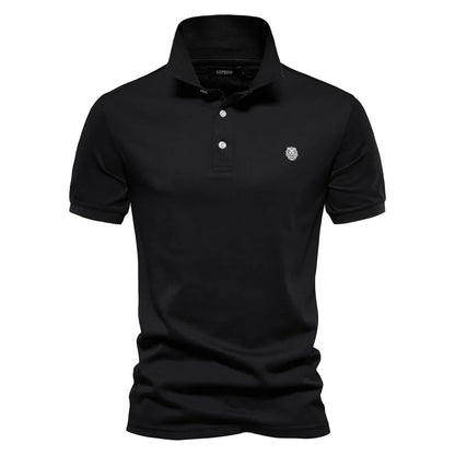 MONVIEL™ | Men's Embroidered Cotton Polo