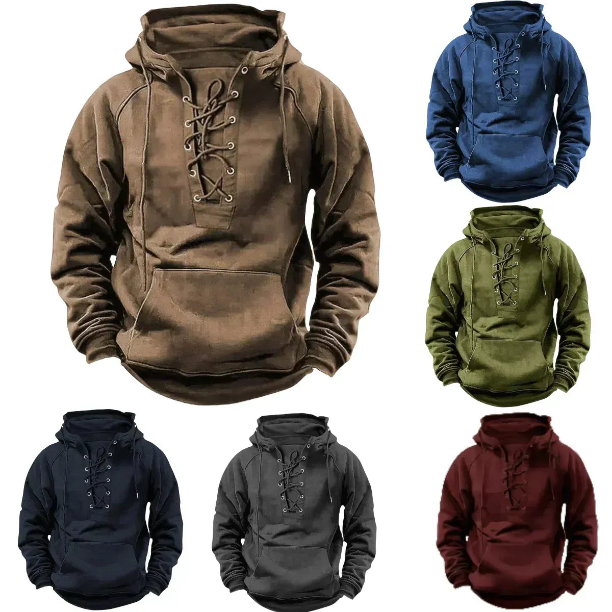 MANSSINO™ | Lace-Up Fleece Winter Hoodie