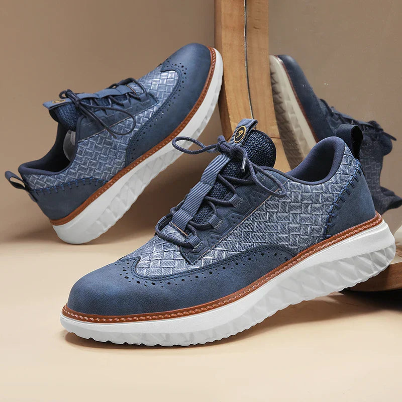 MANSSINO™ | Men's Woven Leather Urban Sneaker