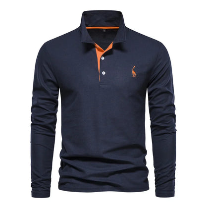 MANSSINO™ | Men's Embroidered Polo Collar Pullover