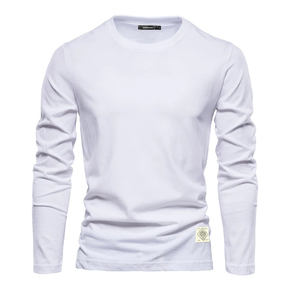 MONVIEL™ | Men's Long-Sleeve Cotton T-Shirt
