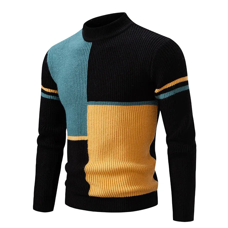 MANSSINO™ | Color-Block Knit Pullover