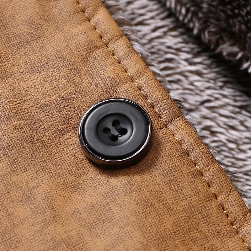 MANSSINO™ | Merino-Lined Suede Coat