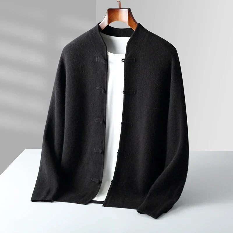 MONVIEL | Classic Stand-Collar Cardigan