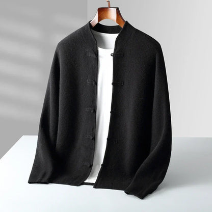 MONVIEL | Classic Stand-Collar Cardigan
