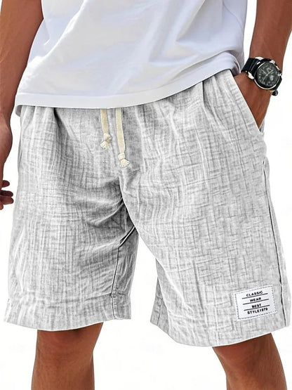 MANSSINO™ | Men's Slub-Texture Linen Drawstring Shorts