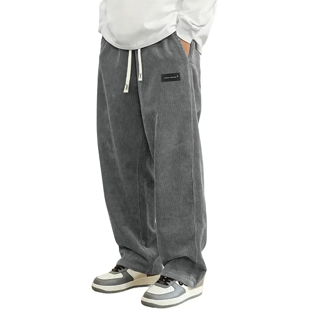 MONVIEL | Unisex Wide-Leg Corduroy Trousers