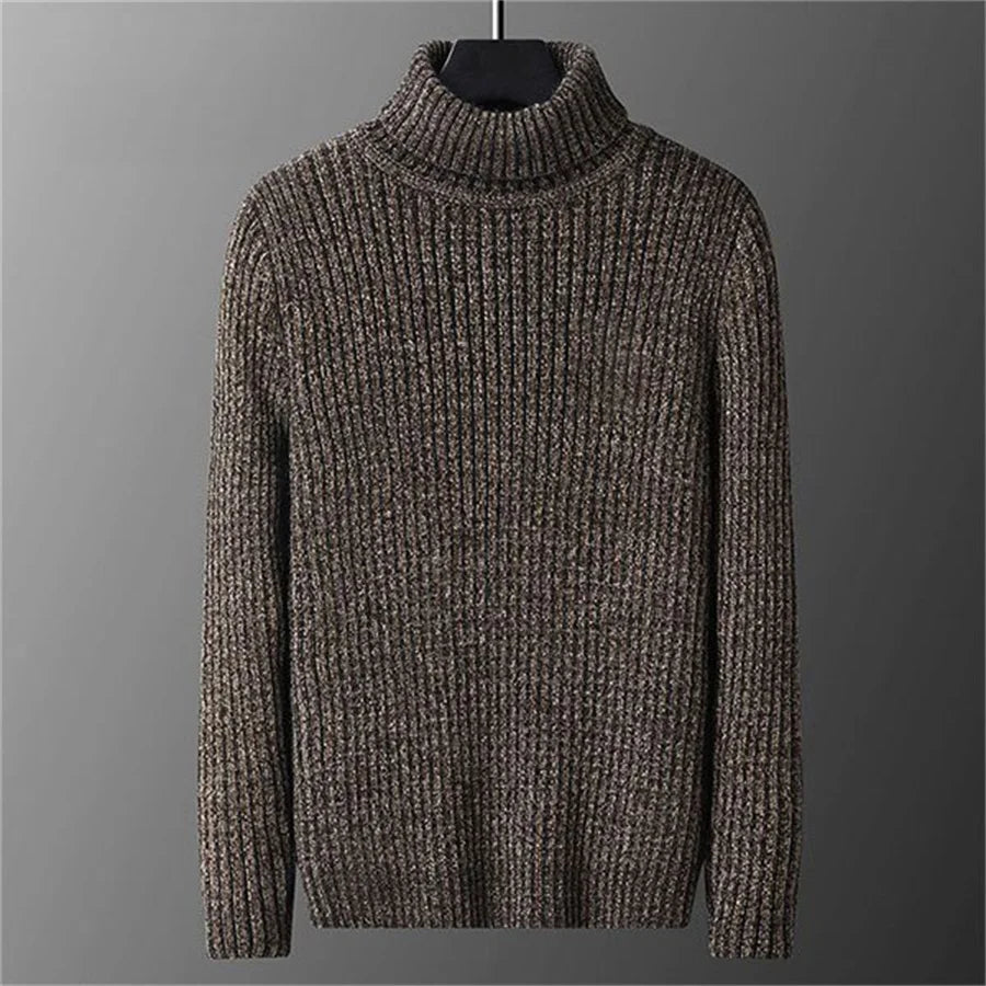 MANSSINO™ | Men's Dense Knit Fitted Turtleneck
