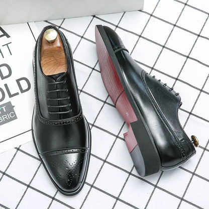 MANSSINO™ | Men's Hand-Finished Leather Brogue
