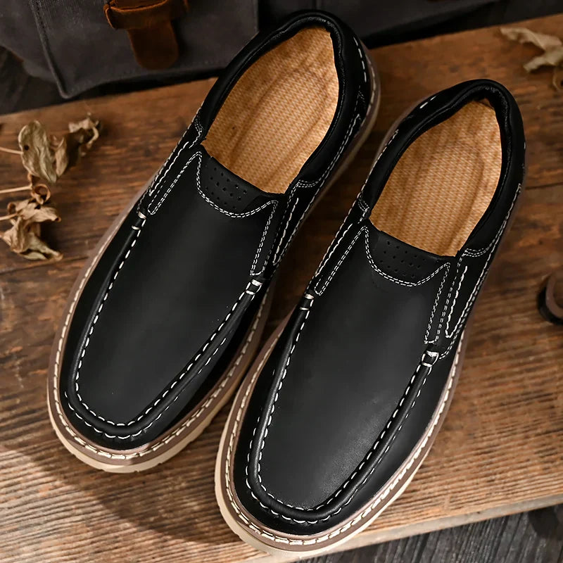 MANSSINO™ | Men's Cowhide Platform Slip-On