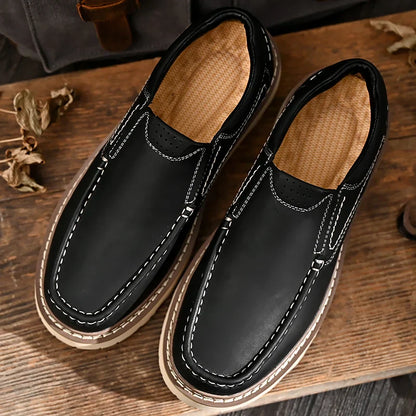 MANSSINO™ | Men's Cowhide Platform Slip-On