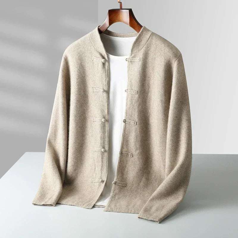 MONVIEL | Classic Stand-Collar Cardigan