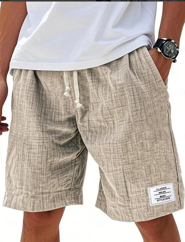 MANSSINO™ | Men's Slub-Texture Linen Drawstring Shorts