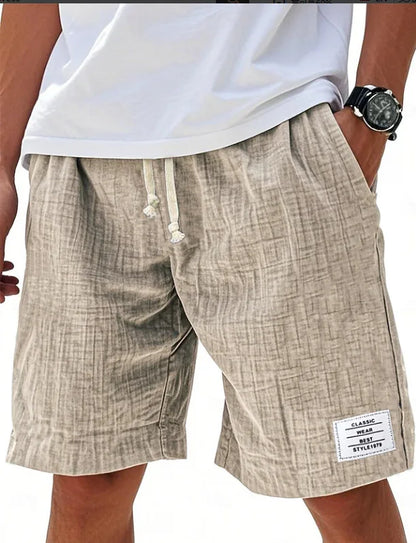 MANSSINO™ | Men's Slub-Texture Linen Drawstring Shorts