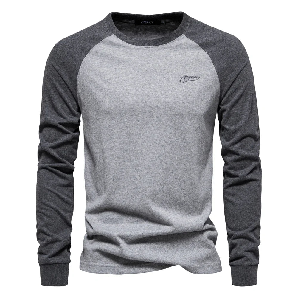 MONVIEL™ | Men's Raglan Long-Sleeve Cotton Tee