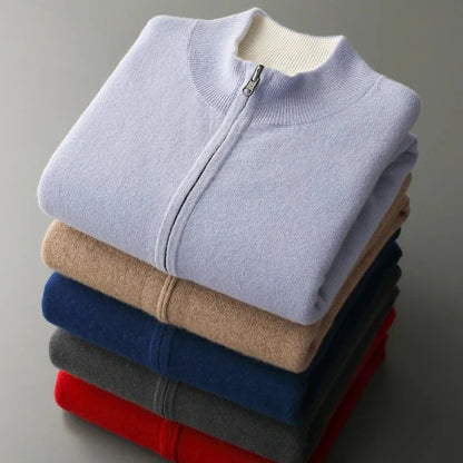 MANSSINO™ | Full-Zip Fine Knit Cardigan