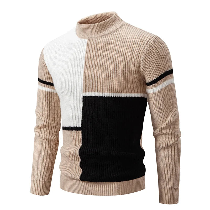 MANSSINO™ | Color-Block Knit Pullover