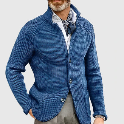 MONVIEL™ | Military-Knit Button Cardigan