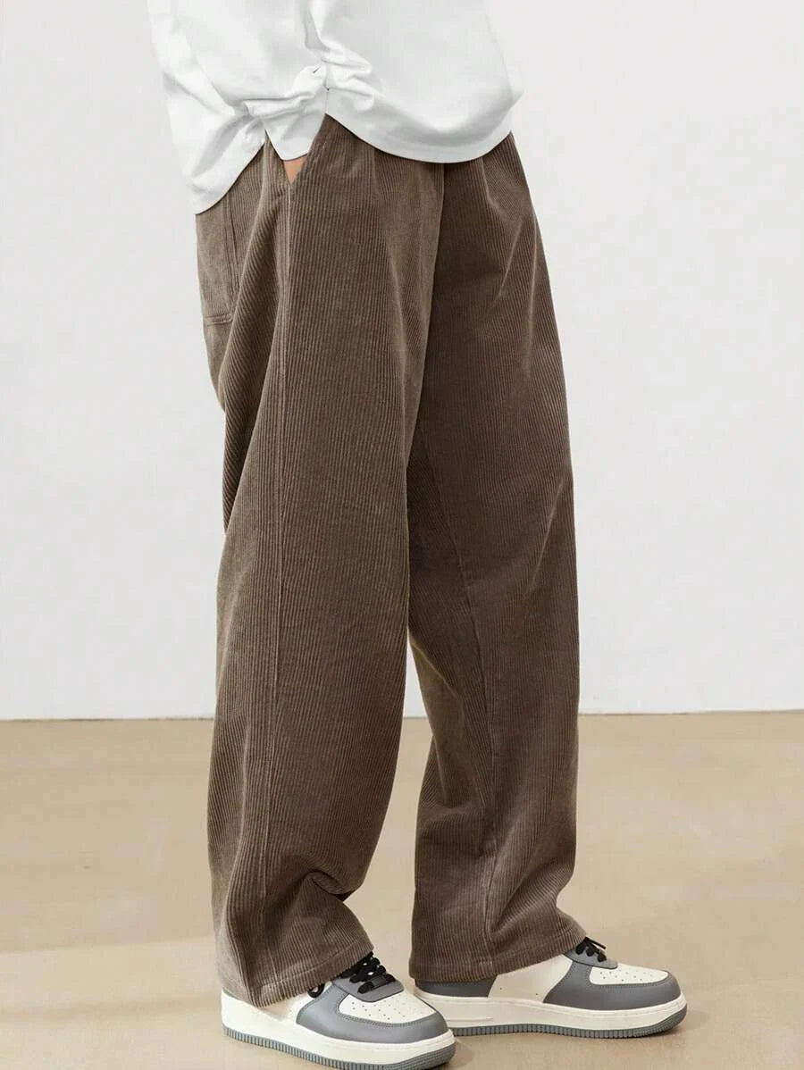 MONVIEL™ | Men's Wide-Leg Corduroy Drawstring Trousers