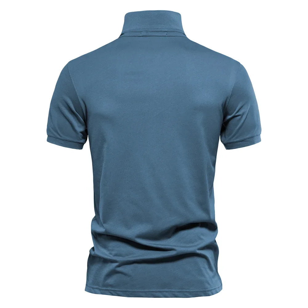 MONVIEL™ | Men's Embroidered Cotton Polo