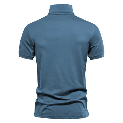 MONVIEL™ | Men's Embroidered Cotton Polo