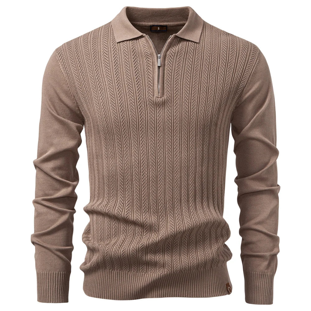 Riadin™ | Polo zippé texturé