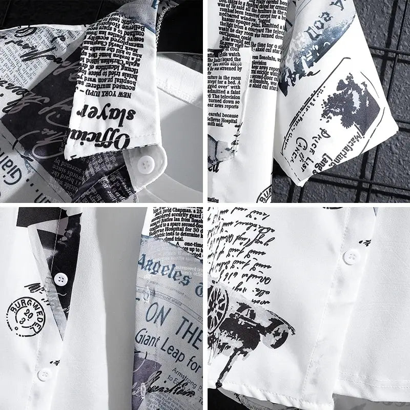 MONVIEL™ | Men's Printed Short-Sleeve Shirt