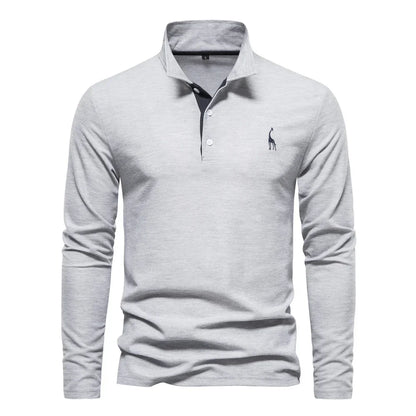MANSSINO™ | Men's Embroidered Polo Collar Pullover