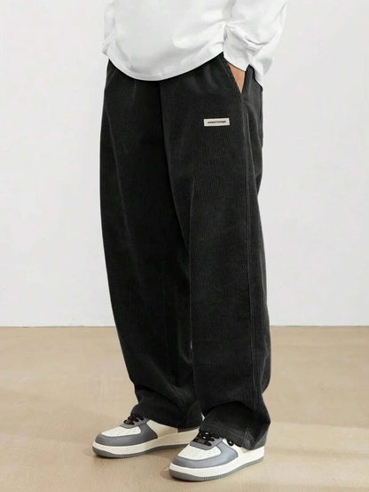 MONVIEL™ | Men's Wide-Leg Corduroy Drawstring Trousers