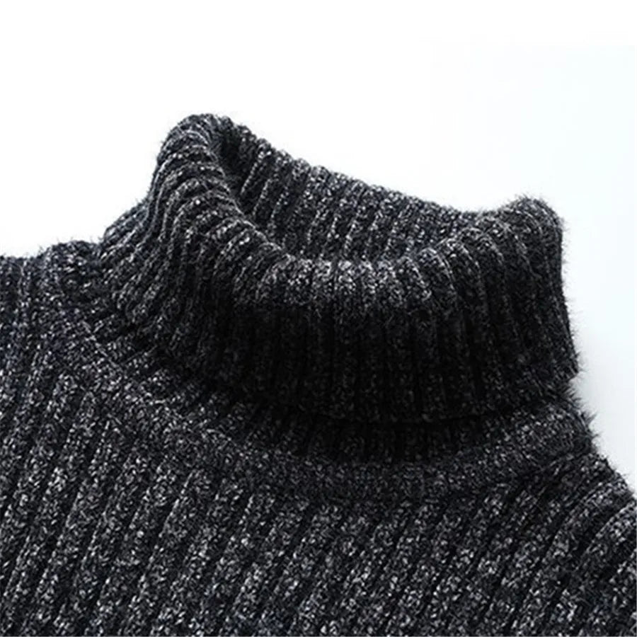 MANSSINO™ | Men's Dense Knit Fitted Turtleneck