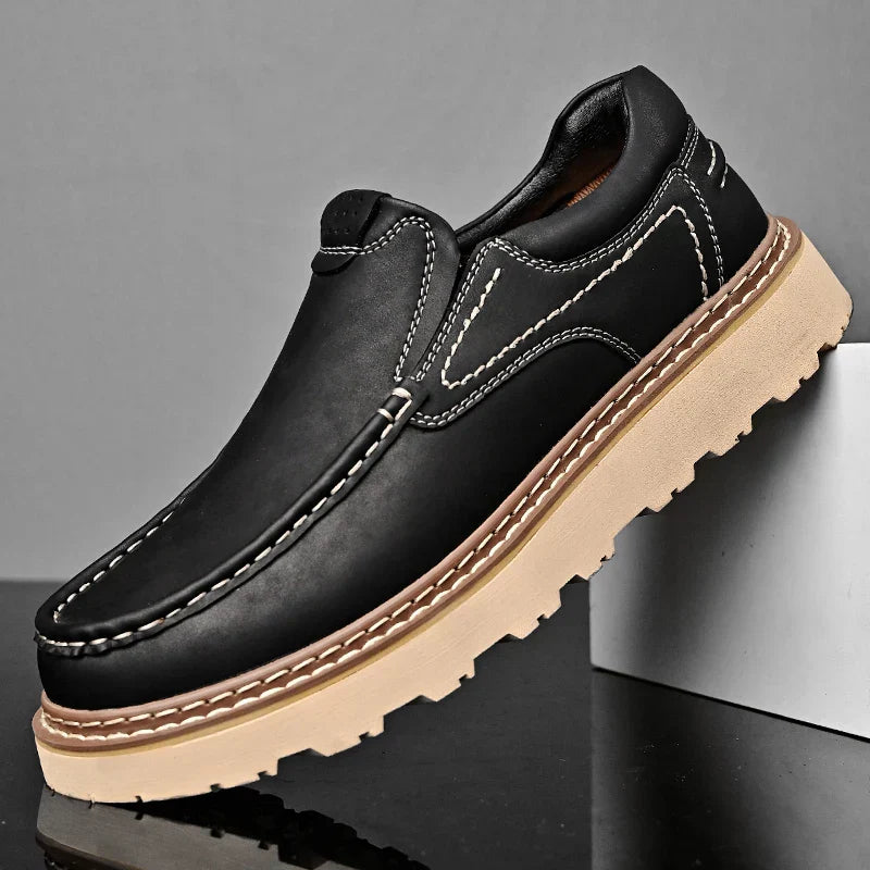 MANSSINO™ | Men's Cowhide Platform Slip-On