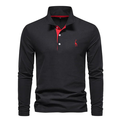 MANSSINO™ | Men's Embroidered Polo Collar Pullover