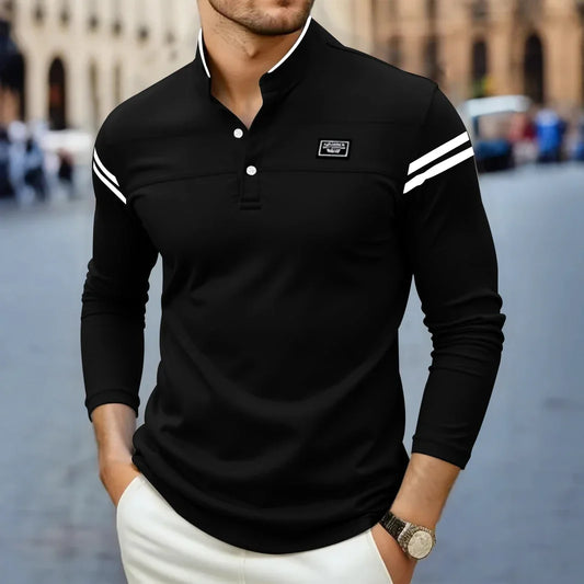 MONVIEL™ | Modern Long Sleeve Henley Top