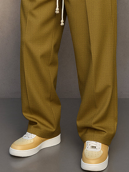 MONVIEL | Mens Smart Tie-Waist Trousers