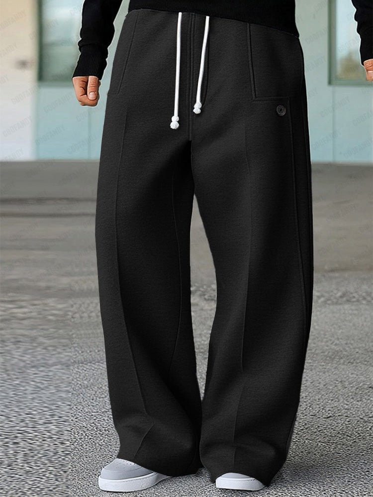 MANSSINO™ | Men's Structured Wide-Leg Drawstring Trousers