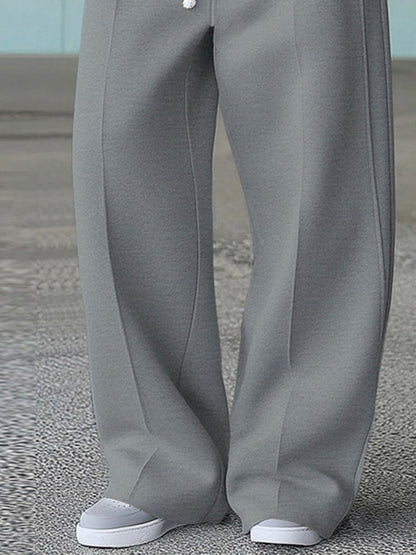 MANSSINO™ | Men's Structured Wide-Leg Drawstring Trousers