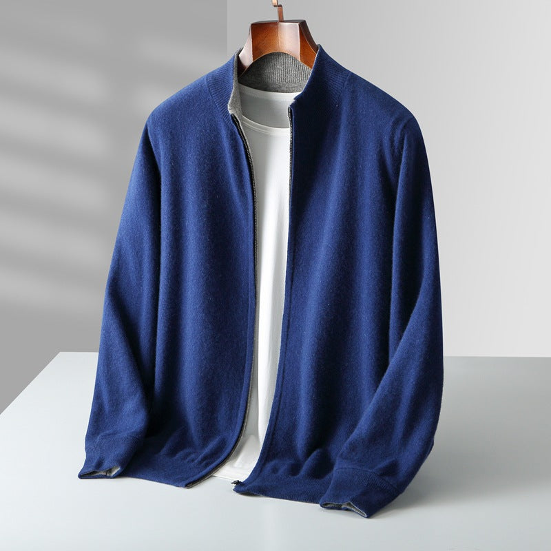 MANSSINO™ | Full-Zip Fine Knit Cardigan