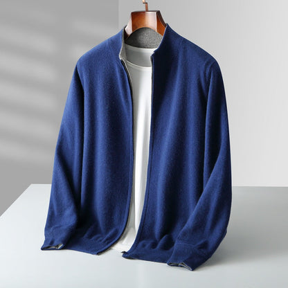 MANSSINO™ | Full-Zip Fine Knit Cardigan