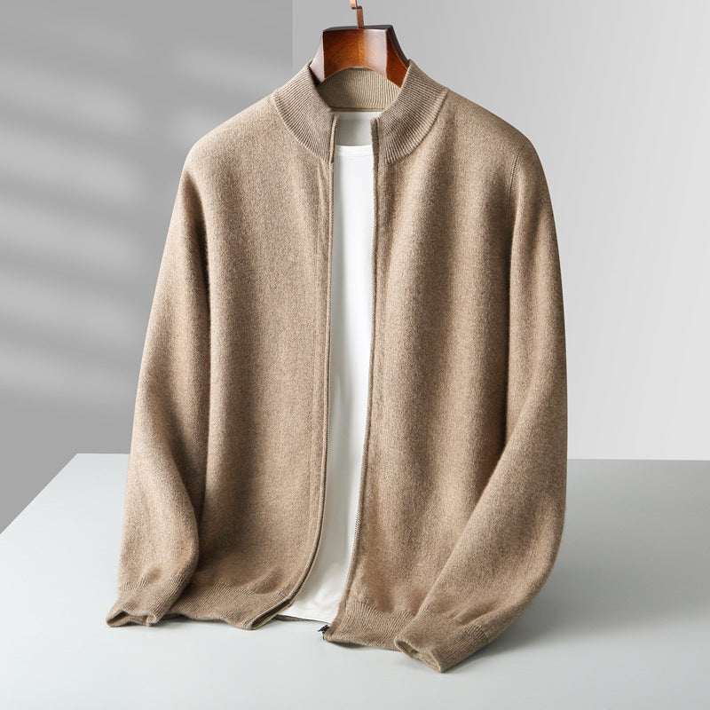 MANSSINO™ | Full-Zip Fine Knit Cardigan