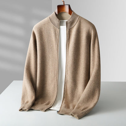 MANSSINO™ | Full-Zip Fine Knit Cardigan
