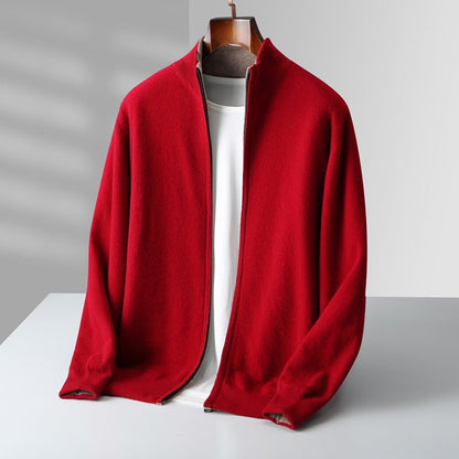 MANSSINO™ | Full-Zip Fine Knit Cardigan