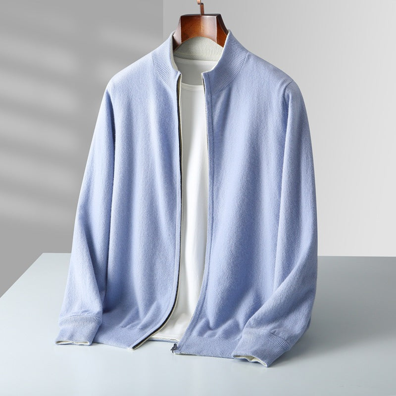 MANSSINO™ | Full-Zip Fine Knit Cardigan