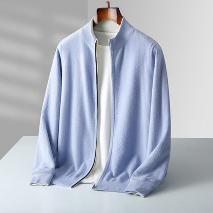 MANSSINO™ | Full-Zip Fine Knit Cardigan