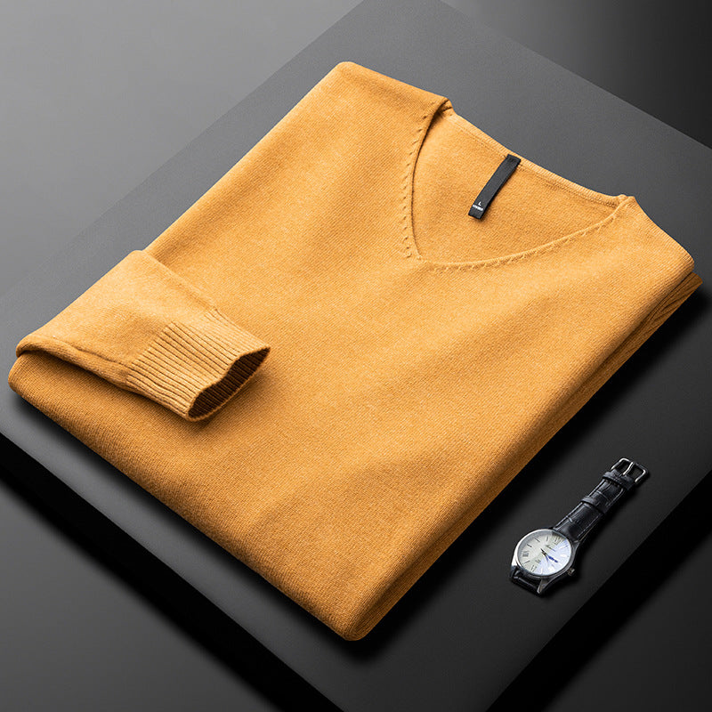 MANSSINO™ | Men's V-Neck Fine Fibre Pullover