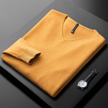 MANSSINO™ | Men's V-Neck Fine Fibre Pullover