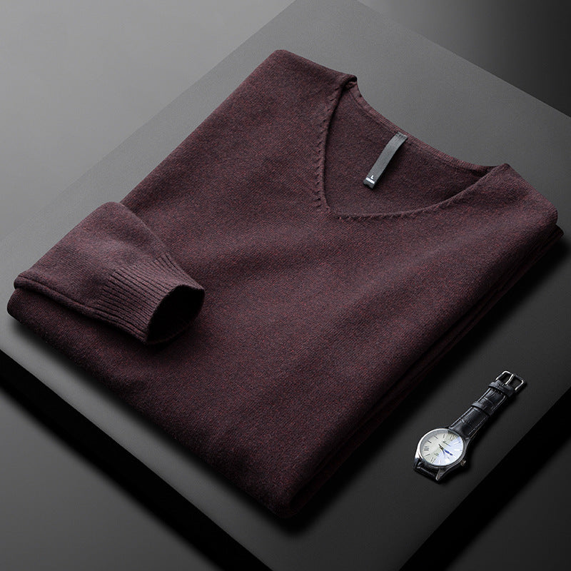 MANSSINO™ | Men's V-Neck Fine Fibre Pullover