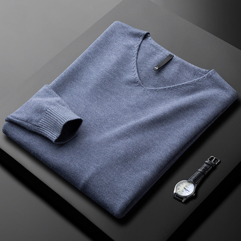 MANSSINO™ | Men's V-Neck Fine Fibre Pullover