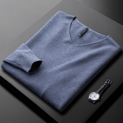 MANSSINO™ | Men's V-Neck Fine Fibre Pullover